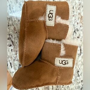 UGG Baby Booties in Chestnut Brown